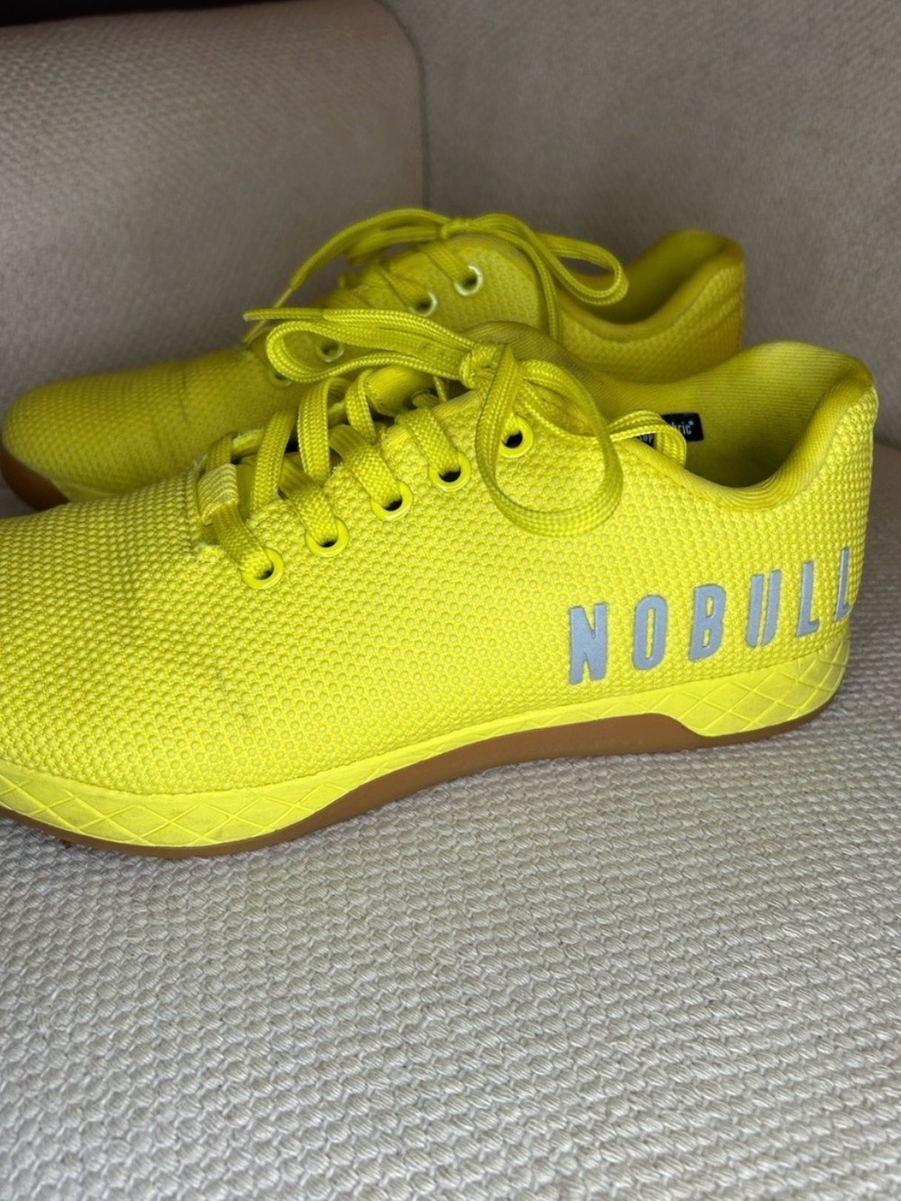 NOBULL Neon Yellow Mesh Cross-Training Shoes